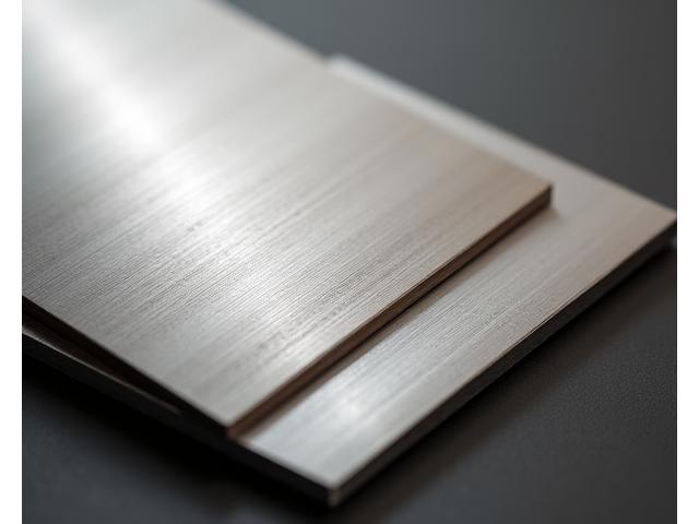 다양한 금속 표면 마감 샘플: 브러싱, 폴리싱, 아노다이징