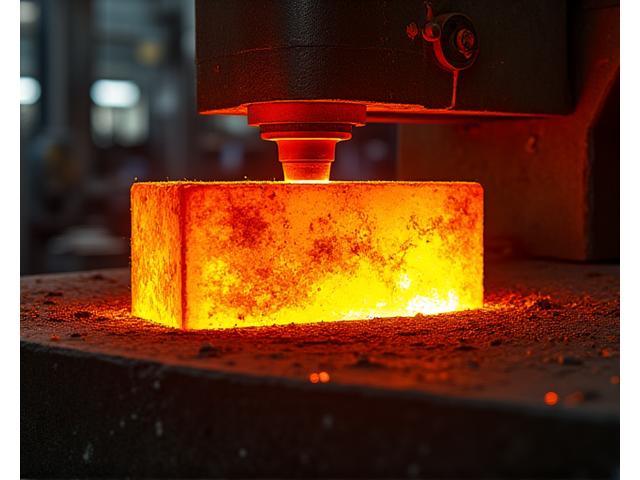 자유단조 공정 모습